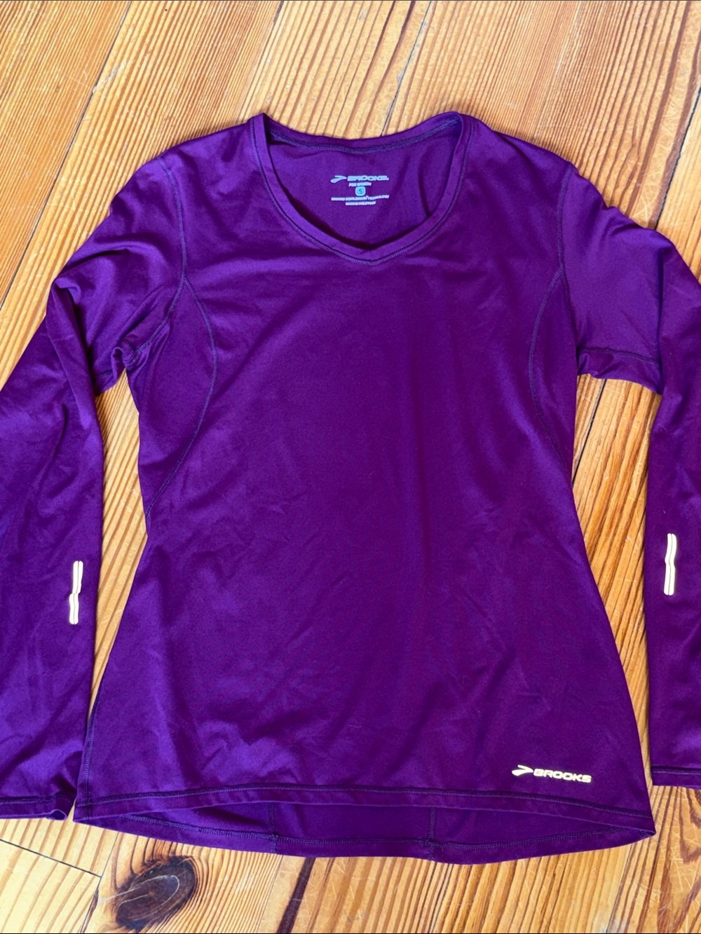 Brooks Women's Purple Long-Sleeve Performance Tee